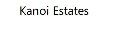Kanoi Estates