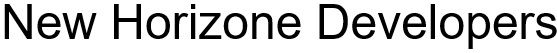 New Horizone Developers