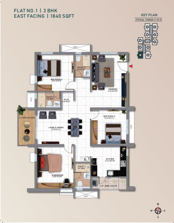 My Home Tridasa Apartment for Sale in Tellapur, Hyderabad